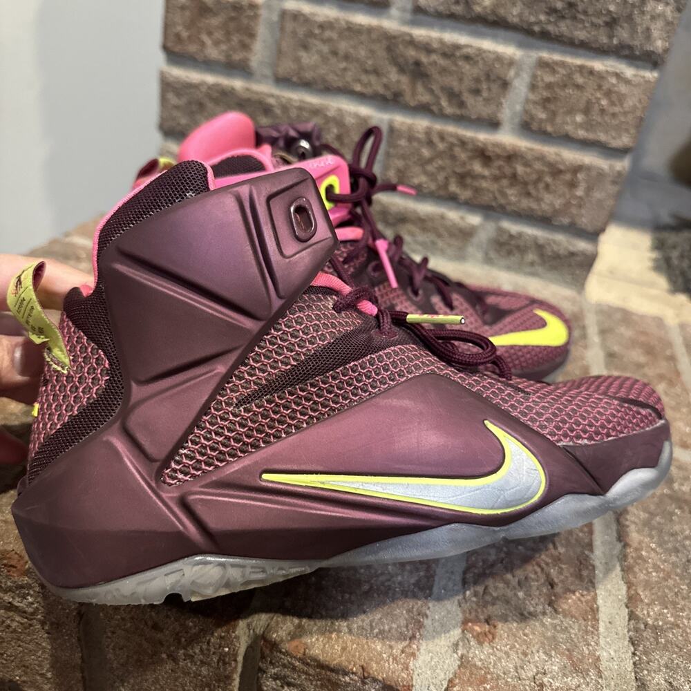 NIKE Lebron 12 [Xll]‎ Double Helix Basketball SneakersSize 6.5Y 685181-600 #0058 - Picture 5 of 16
